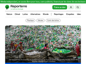 'reporterre.net' screenshot