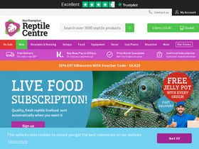 'reptilecentre.com' screenshot