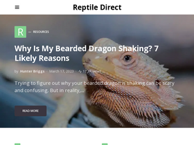 'reptiledirect.com' screenshot