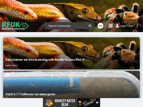 'reptileforums.co.uk' screenshot