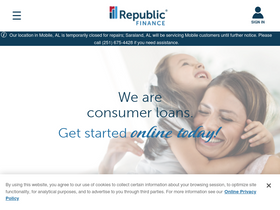 'republicfinance.com' screenshot