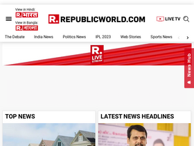 'republicworld.com' screenshot