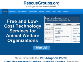 'rescuegroups.org' screenshot