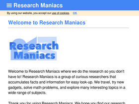 'researchmaniacs.com' screenshot