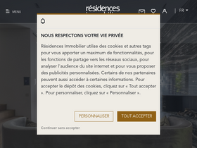 'residences-immobilier.com' screenshot