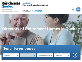 'residences-quebec.ca' screenshot