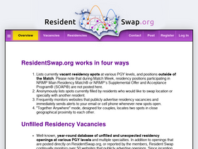 'residentswap.org' screenshot
