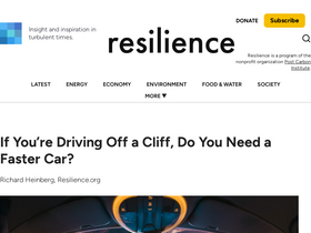 'resilience.org' screenshot
