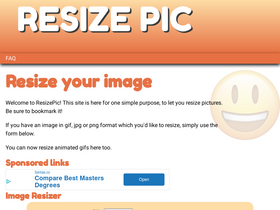 'resizepic.com' screenshot