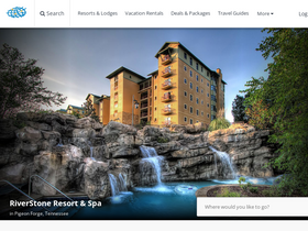 'resortsandlodges.com' screenshot