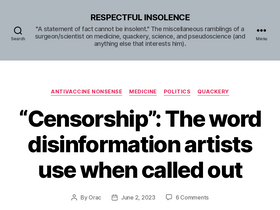 'respectfulinsolence.com' screenshot