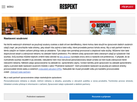 'respekt.cz' screenshot