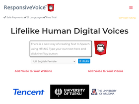 'responsivevoice.org' screenshot