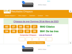 'resultadoschispazo.com' screenshot