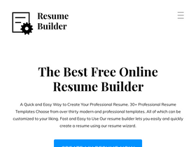 'resumebuilder.com' screenshot