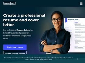 'resumehelp.com' screenshot
