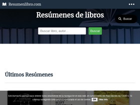 'resumenlibro.com' screenshot