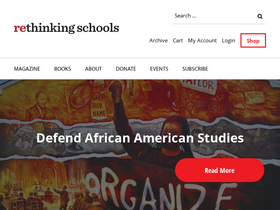 'rethinkingschools.org' screenshot