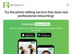 'retouchme.com' screenshot