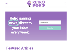 'retrododo.com' screenshot