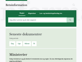 'retsinformation.dk' screenshot
