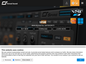 'reveal-sound.com' screenshot