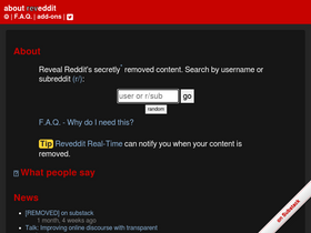'reveddit.com' screenshot