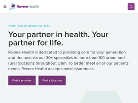 'reverehealth.com' screenshot