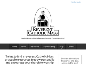 'reverentcatholicmass.com' screenshot