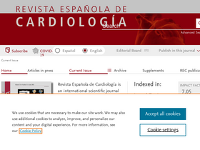 'revespcardiol.org' screenshot
