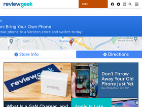 'reviewgeek.com' screenshot
