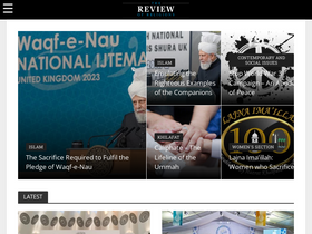 'reviewofreligions.org' screenshot
