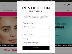 'revolutionbeauty.com' screenshot