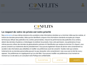 'revueconflits.com' screenshot
