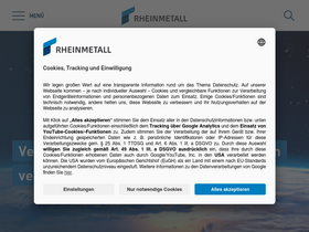 'rheinmetall.com' screenshot