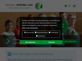 'rheuma-liga.de' screenshot
