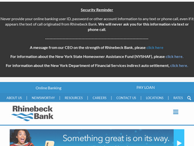 'rhinebeckbank.com' screenshot