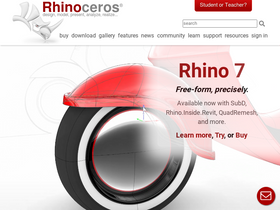 'rhino3d.com' screenshot