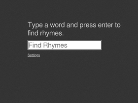 'rhymebrain.com' screenshot