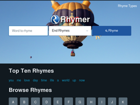 'rhymer.com' screenshot