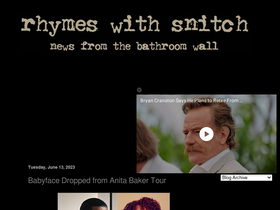 'rhymeswithsnitch.com' screenshot
