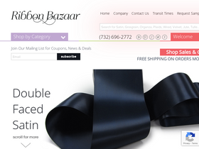 'ribbonbazaar.com' screenshot
