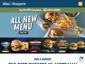 'ribsandburgers.com' screenshot