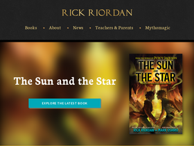 'rickriordan.com' screenshot