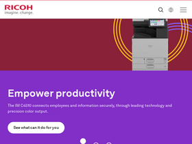 'ricoh.com' screenshot