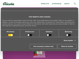 'ricola.com' screenshot