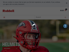 'riddell.com' screenshot