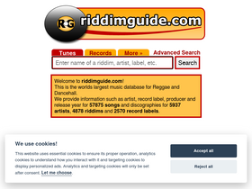 'riddimguide.com' screenshot