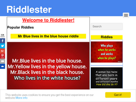 'riddlester.co' screenshot