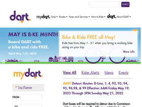 'ridedart.com' screenshot